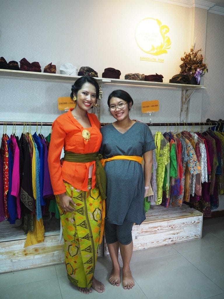 With Sagung at Ayuning Bali Busana