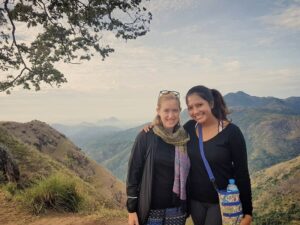 Two women on Little Adam's Peak