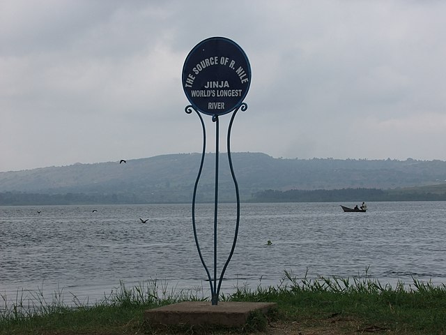 Jinja source of Nile signage